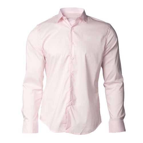 Camisa Masculina Sea Surf Slim Manga Longa Rosa Claro