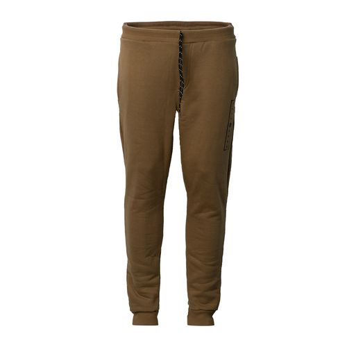 Calça Masculina Gangster Moletom Logo Lateral Caqui