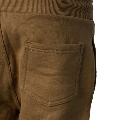 Calça Masculina Gangster Moletom Logo Lateral Caqui