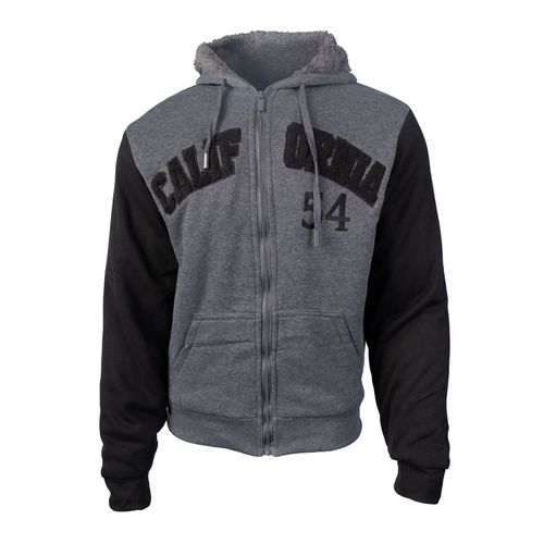 Casaco Masculino Sea Surf Moletom Peluciado Cinza/Preto