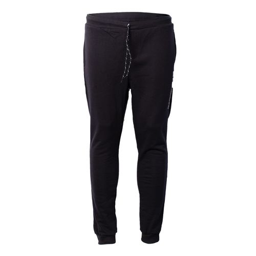 Calça Masculina Gangster Moletom Logo Relevo Preto