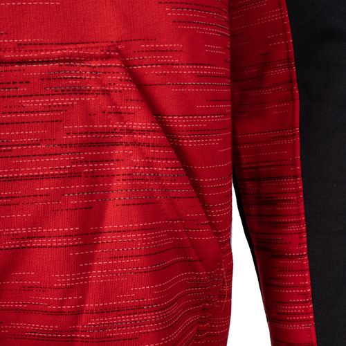 Moletom Masculino Gangster Capuz Estampado Preto/Vermelho