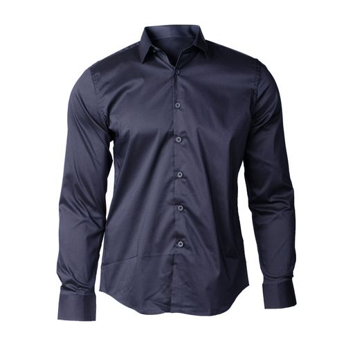 Camisa Masculina Sea Surf Slim Manga Longa Marinho