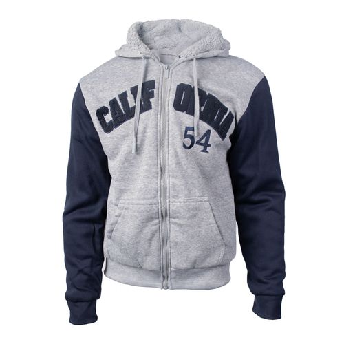 Casaco Masculino Sea Surf Moletom Peluciado Cinza/Marinho