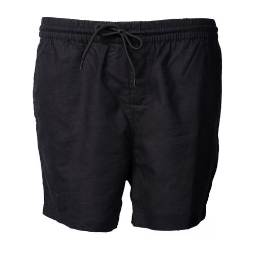 Short Masculino Dixie Algodão Bolsos Laterais Preto