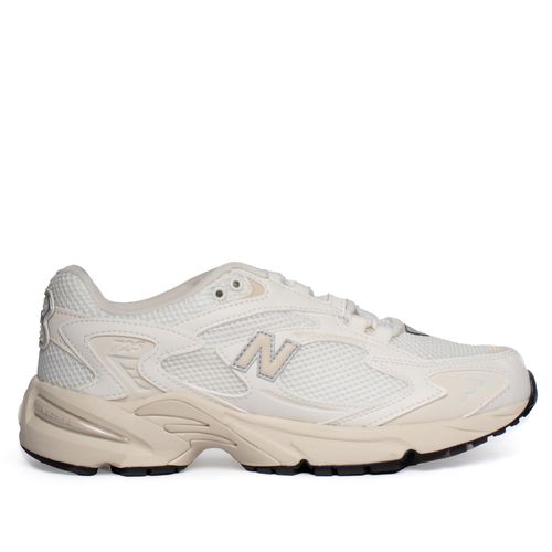 Tênis Masculino New Balance Couro Mesh Retrô Bege Claro