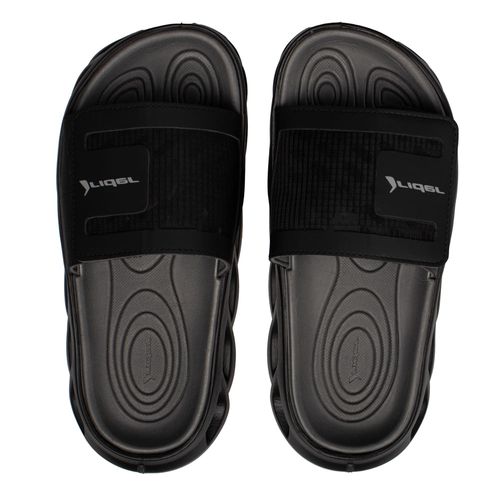 Chinelo Masculino Rider R Power Slide Tratorado Preto/Cinza