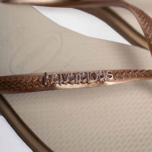 Chinelo Feminino Havaianas Slim Point Tiras Finas Rose