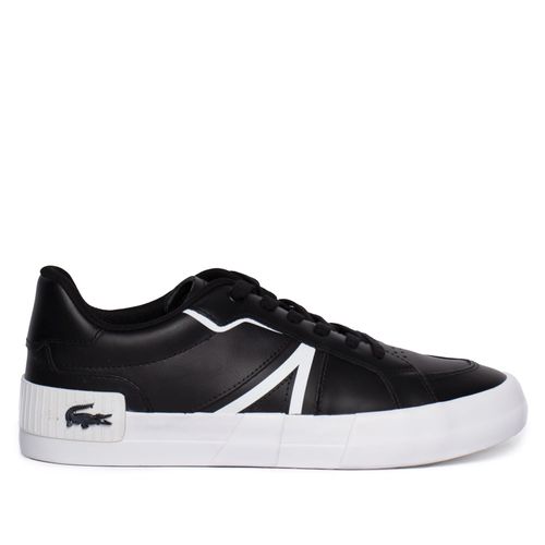 Tênis Masculino Lacoste Couro Ortholite Preto/Branco