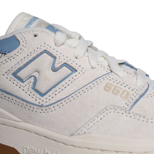 Tênis Feminino New Balance 550 Retrô Casual Cinza Azul