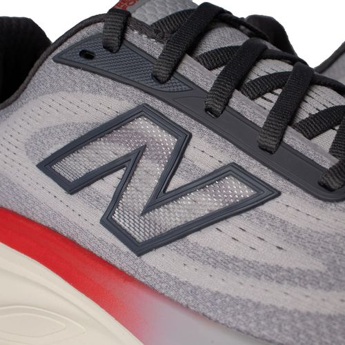 Tênis Masculino New Balance V6 Mesh Cinza Claro/Vermelho