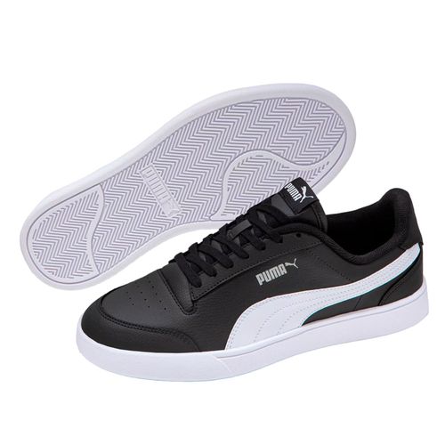Tênis Masculino Puma Shuffle Microfuros Preto/Branco