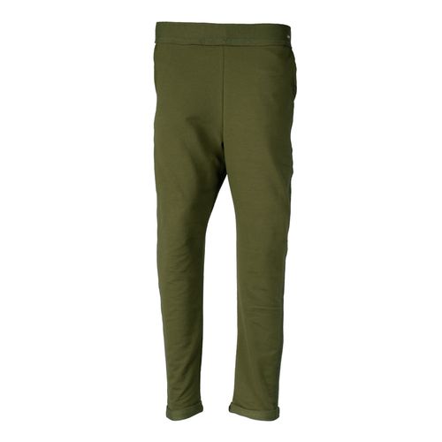 Calça Feminina Biamar Moletom Barra Dobrada Verde Escuro
