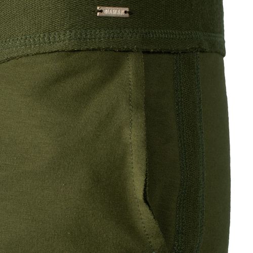 Calça Feminina Biamar Moletom Barra Dobrada Verde Escuro