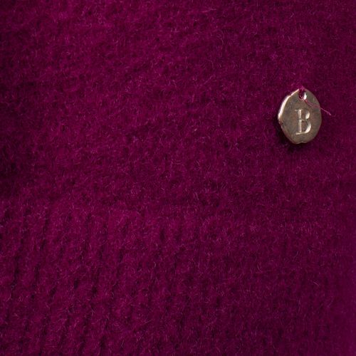 Blusa Feminina Biamar Tricot Fio Pluma Gola Alta Roxo