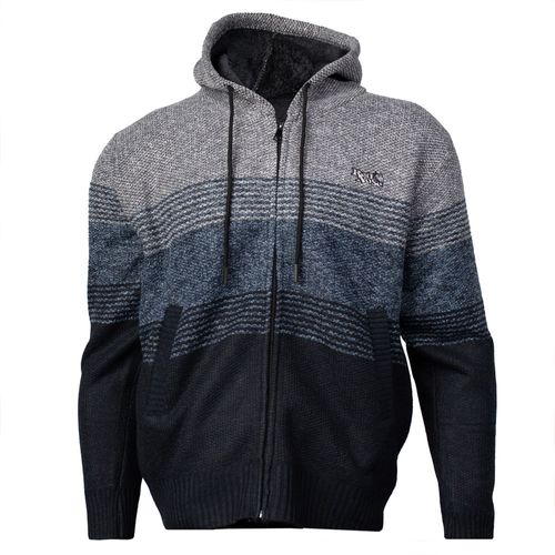 Casaco Masculino Red Nose Capuz Ribana Cinza Claro/Azul