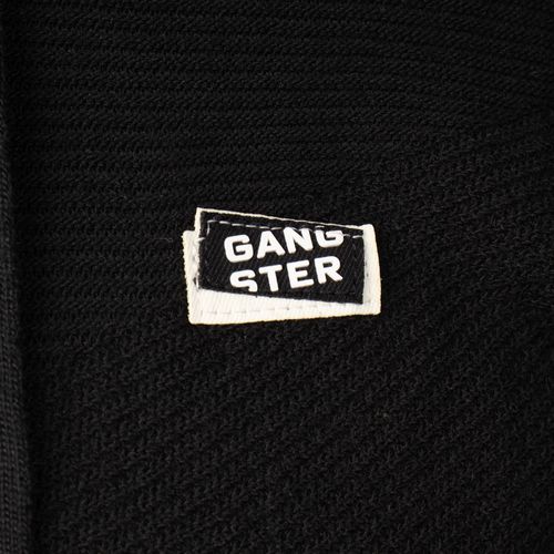 Suéter Masculino Gangster Capuz Tricot Macio Preto