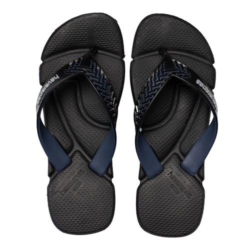 Chinelo Masculino Havaianas Power 2.0 Macio Preto/Azul