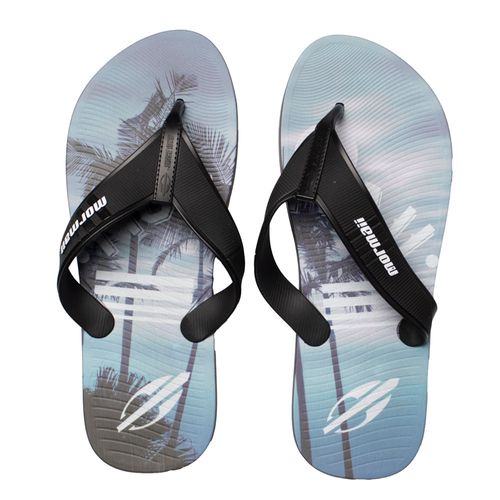 Chinelo Masculino Mormaii Tropical Graphics Tiras Preto/Azul