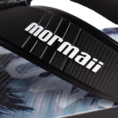 Chinelo Masculino Mormaii Tropical Graphics Tiras Preto/Azul