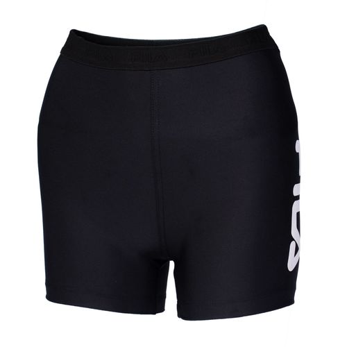 Short Feminino Fila Train Elastic V Slim Preto/Branco