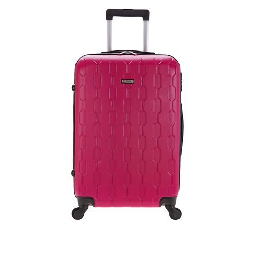 Mala Tonin Frevo Rígida Cadeado Grande Rosa