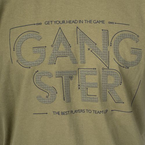 Camiseta Masculina Gangster Estampa Verde