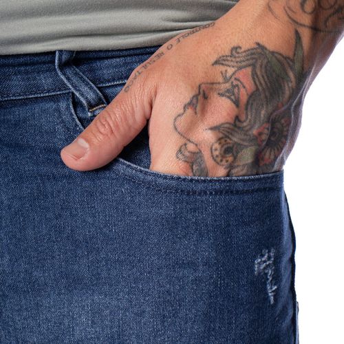 Calça Jeans Masculina Dixie Reta Lavagem Tradicional Azul