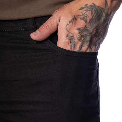 Bermuda Masculina Preston Sarja Reta Preto