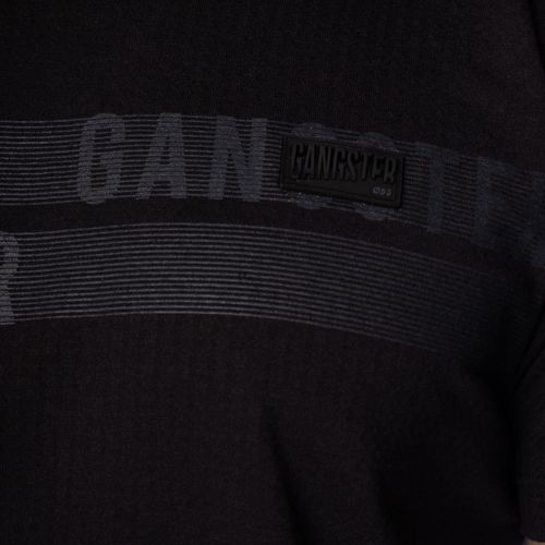 Camiseta Masculina Gangster Texturizado Preto