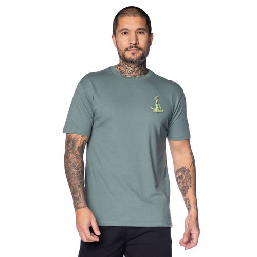 Camiseta Masculina Nicoboco Logo Frontal Verde