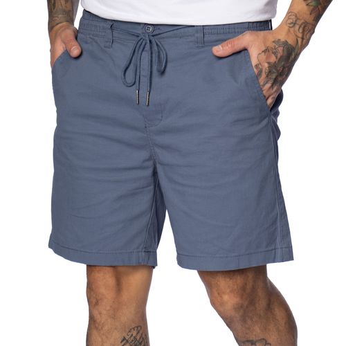 Bermuda Masculina Broken Rules Sarja Reta Azul Marinho