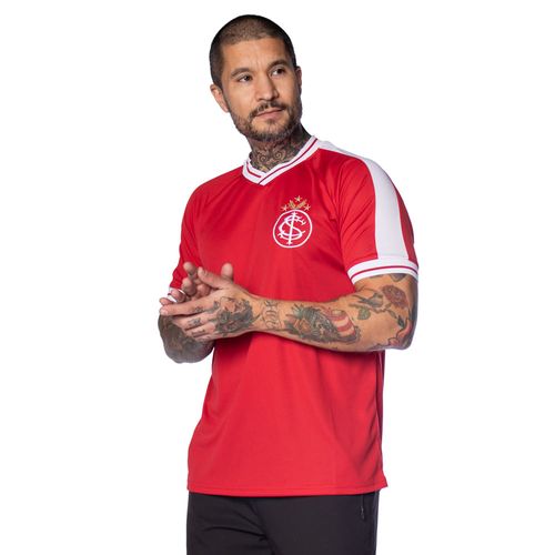 Camiseta Masculina Inter Lotus Victory Escudo Retrô Vermelh