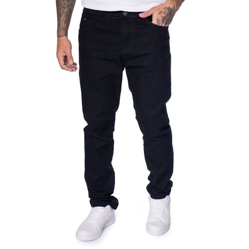 Calça Sarja Masculina Gangster Slim Fit Preta