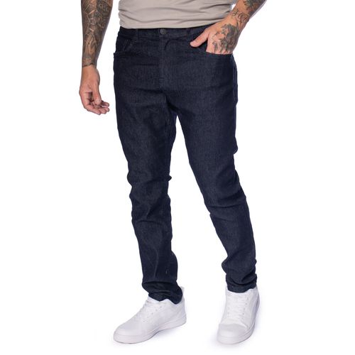 Calça Jeans Masculina Gangster Modelagem Slim Azul Escuro
