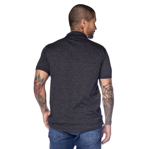 Camisa Polo Masculina Nicoboco Slim Manga Curta Preto