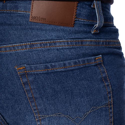 Bermuda Jeans Masculina Max Denim Reta Azul