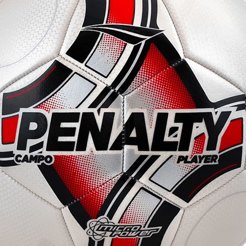 Bola de Futebol Campo Penalty Player XXIII Branco/Vermelho