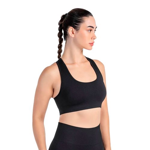 Top Feminino Olympikus Knit Minimal Preto