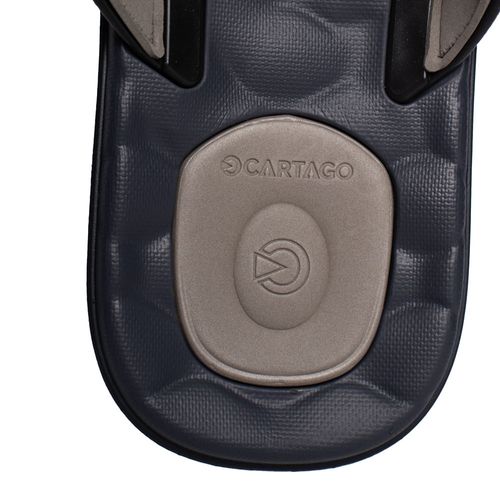 Chinelo Masculino Cartago Egeu Tiras Conforto Preto/Cinza