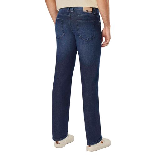 Calça Jeans Masculina Max Denim Reta Cintura Média Azul