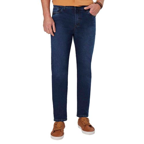 Calça Jeans Masculina Max Denim Reta Cintura Média Azul