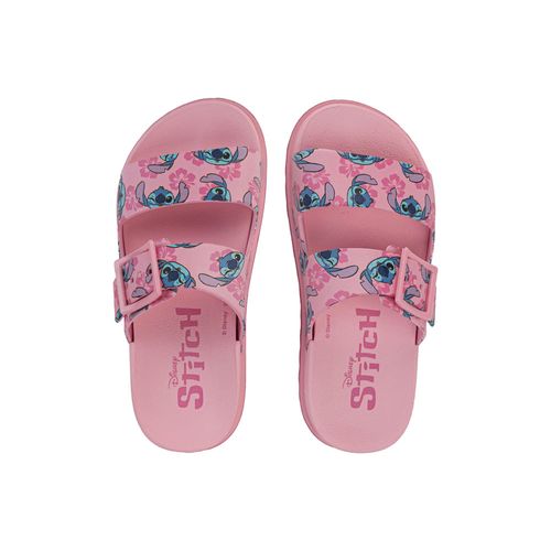 Chinelo Slide Infantil Grendene Disney Stitch Summer Rosa