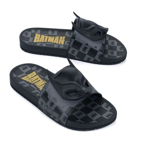 Chinelo Slide Infantil Grendene Batman Adventure Preto