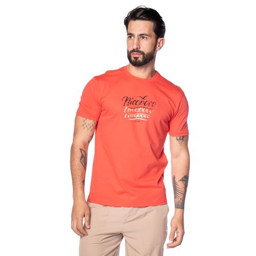 Camiseta Masculina Nicoboco Estampa Aquarela Coral