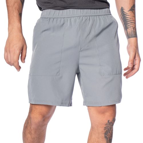 Bermuda Masculina Broken Rules Bolsos Zíper Cinza