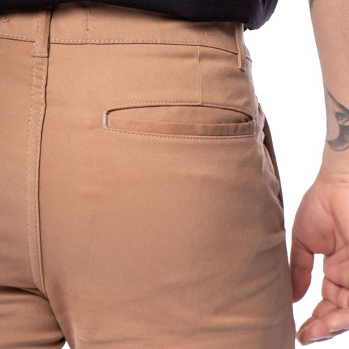 Bermuda Masculina Preston Sarja Reta Bege