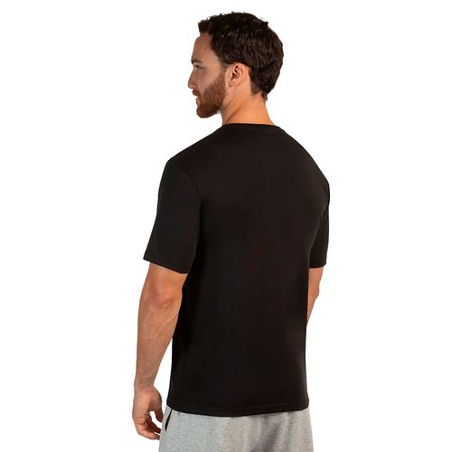 Camiseta Masculina Mizuno Big Logo Esportiva Preto/Branco