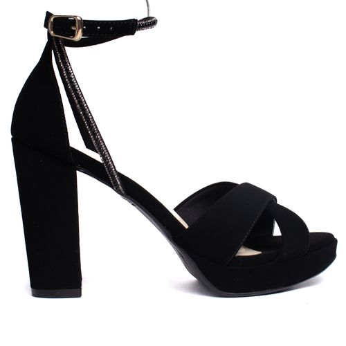 Sandália Feminina Bebecê Nobuck Meia Pata Preto