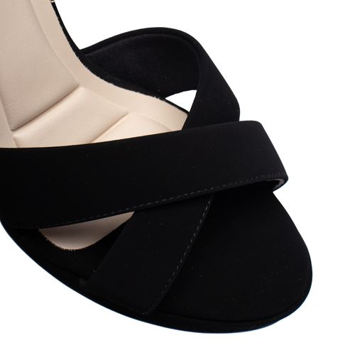 Sandália Feminina Bebecê Nobuck Meia Pata Preto